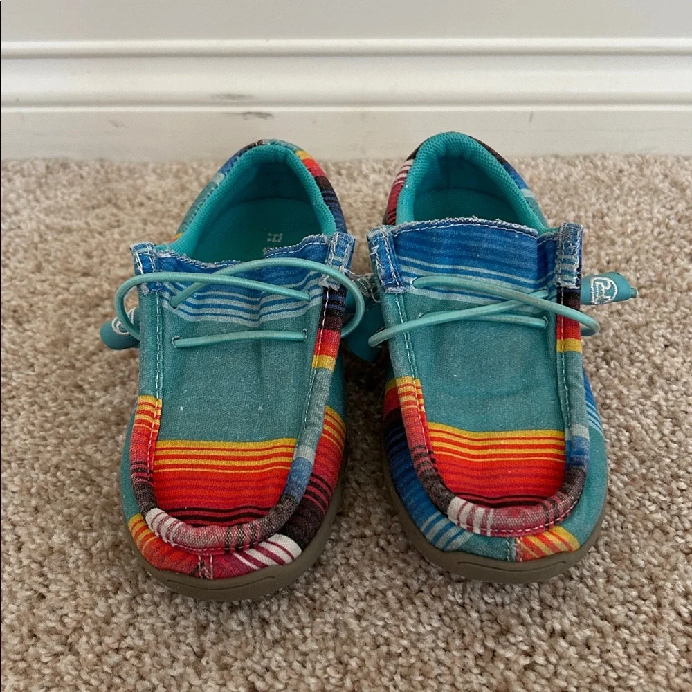 Roper Kids Multi-Color Fabric Chillin Serape Oxford Shoes